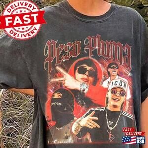 Peso Pluma Shirt Retro Bootleg Hiphop Artist Unisex